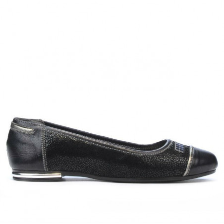 Damskie baleriny 632 czarno-złamane