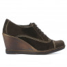 Buty casual damskie 609 cafe welur