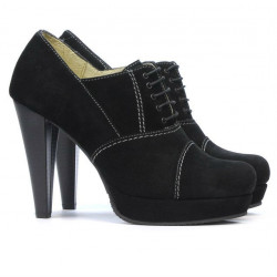 Eleganckie damskie buty 1091 czarny zamsz