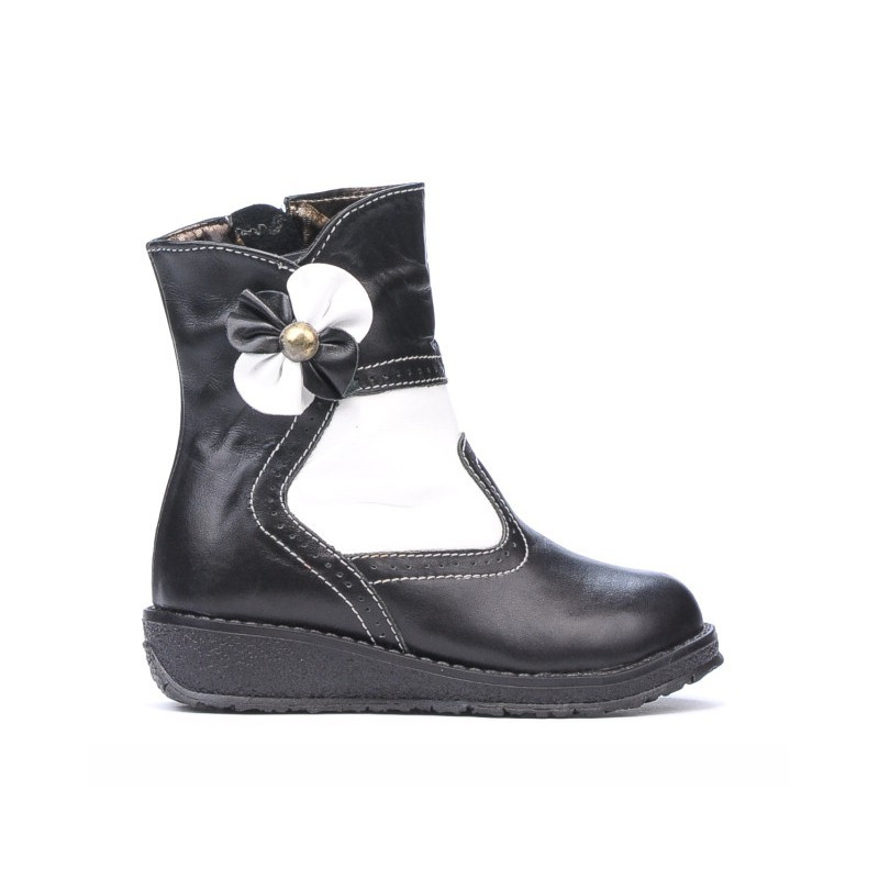 Buty dla małych dzieci 20c czarno-białe