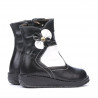 Buty dla małych dzieci 20c czarno-białe