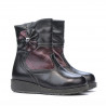 Buty dziecięce 20c czarne+bordowa