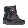 Buty dziecięce 20c czarne+bordowa