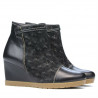 Buty damskie 1143 czarno połączone