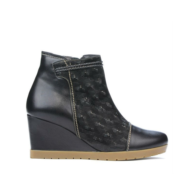 Buty damskie 1143 czarno połączone