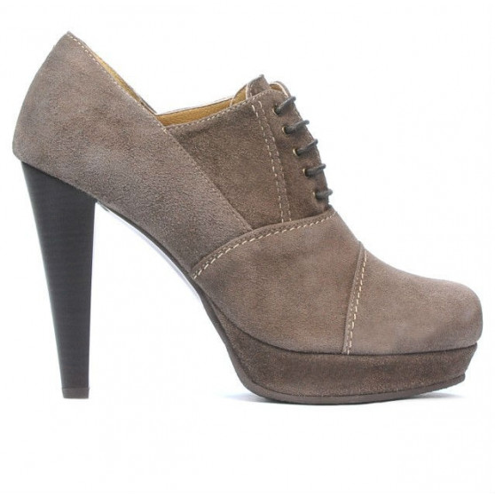 Eleganckie buty damskie 1091 piasek antylopa