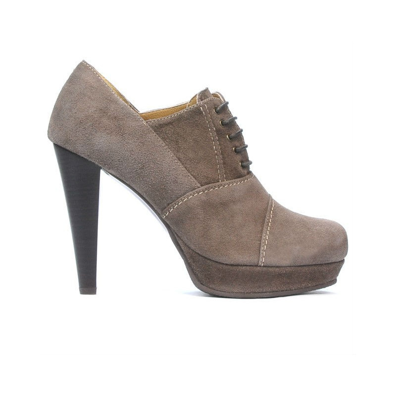 Eleganckie buty damskie 1091 piasek antylopa