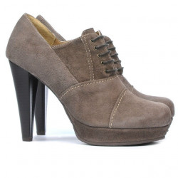Eleganckie buty damskie 1091 piasek antylopa