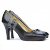 Eleganckie buty damskie 1086 czarne+szare