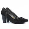 Eleganckie damskie buty 1205 czarny zamsz