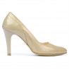 Eleganckie buty damskie 1218 lakier beżowy