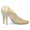 Eleganckie buty damskie 1218 lakier beżowy