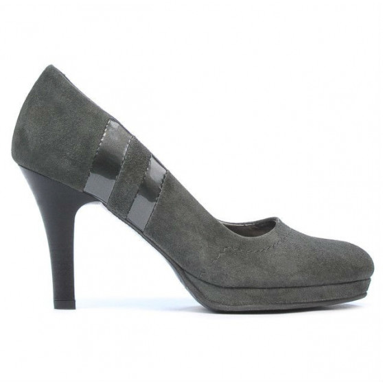 Eleganckie damskie buty 1086 szary antilop