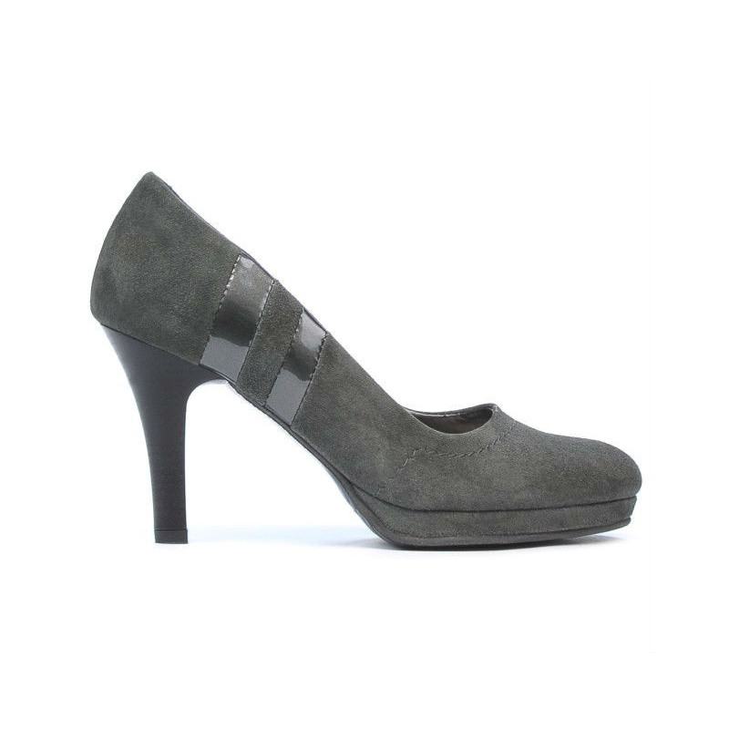 Eleganckie damskie buty 1086 szary antilop