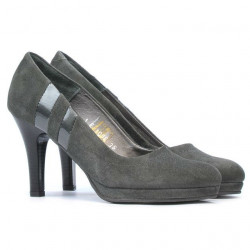 Eleganckie damskie buty 1086 szary antilop