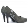 Eleganckie damskie buty 1086 szary antilop