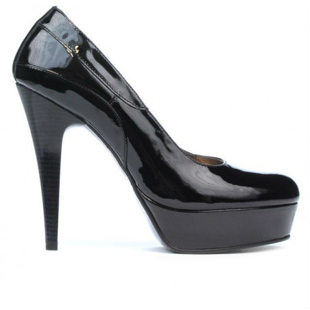 Eleganckie buty damskie 1201 lakierowane czarne