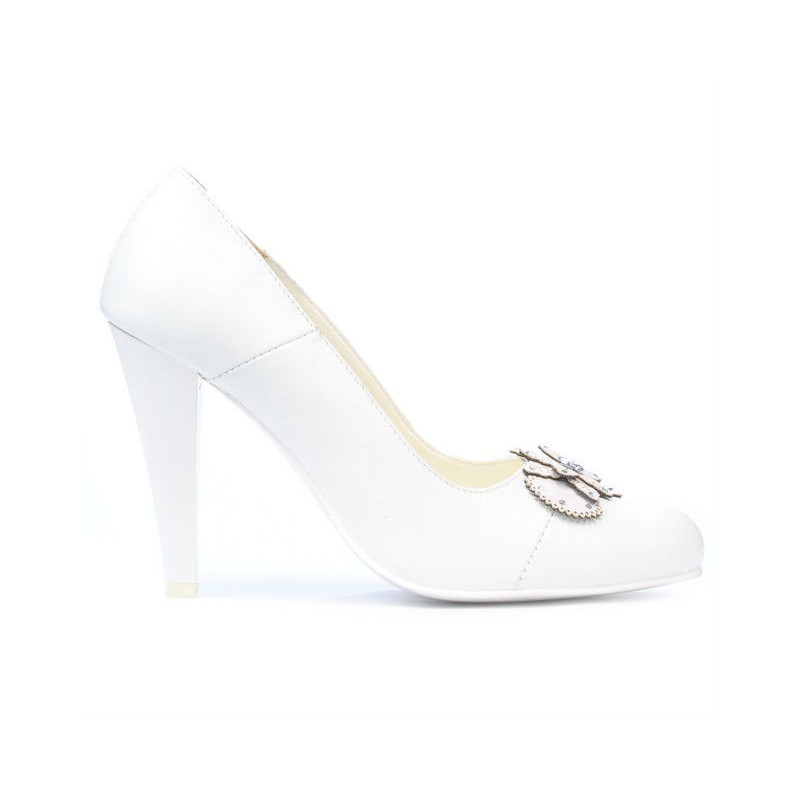 Eleganckie buty damskie 1067 białe