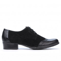 Damskie buty casual 691 czarne łączone
