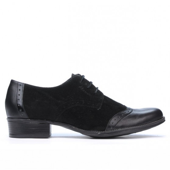 Damskie buty casual 691 czarne łączone