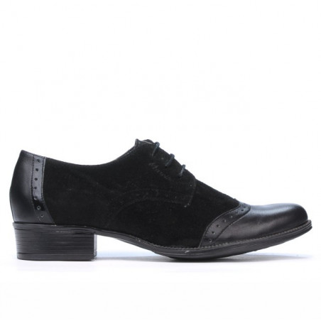 Damskie buty casual 691 czarne łączone