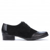 Damskie buty casual 691 czarne łączone