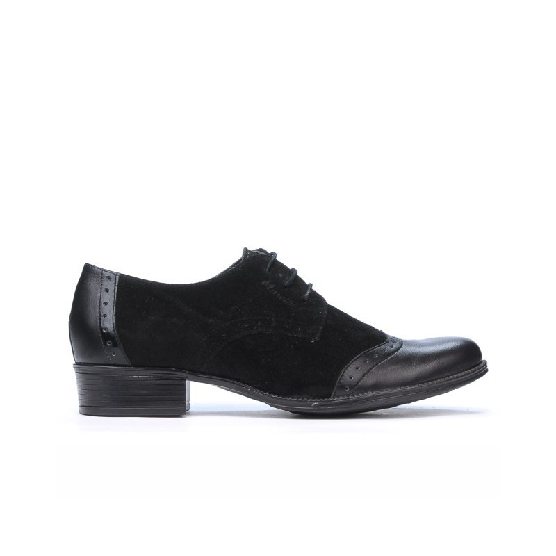 Damskie buty casual 691 czarne łączone