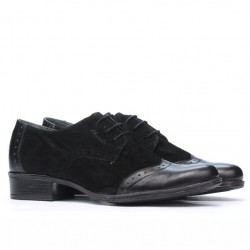 Damskie buty casual 691 czarne łączone