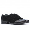 Damskie buty casual 691 czarne łączone