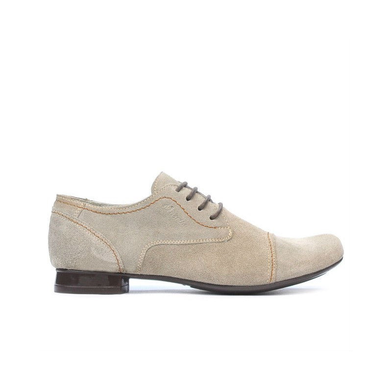 Buty casual damskie 180 piasek welur
