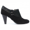 Eleganckie buty damskie 1089 czarne zamszowe