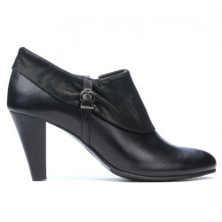 Eleganckie buty damskie 1089 czarne kombinowane