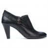 Eleganckie buty damskie 1089 czarne kombinowane