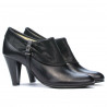 Eleganckie buty damskie 1089 czarne kombinowane