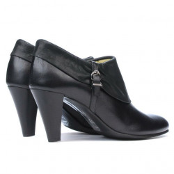 Eleganckie buty damskie 1089 czarne kombinowane