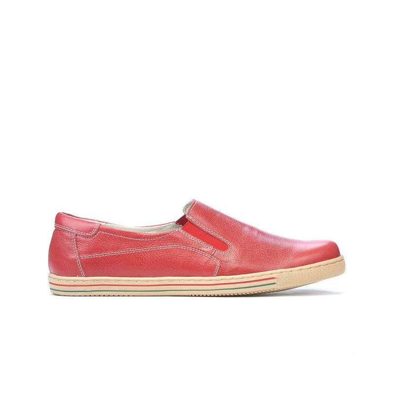 Buty casual damskie 624 czerwone