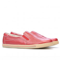 Buty casual damskie 624 czerwone