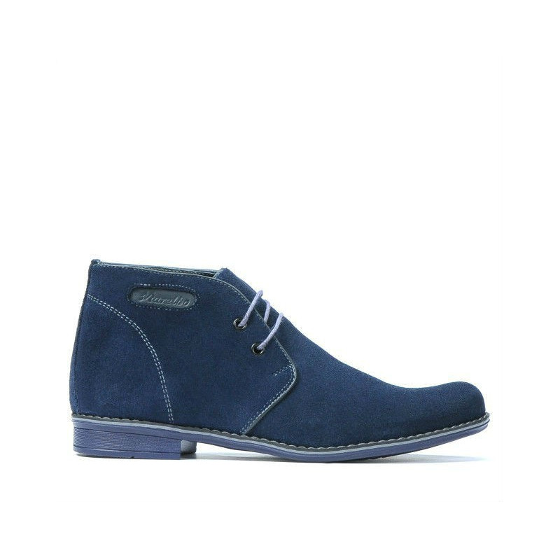 Buty młodzieżowe 464 zamszowe indygo