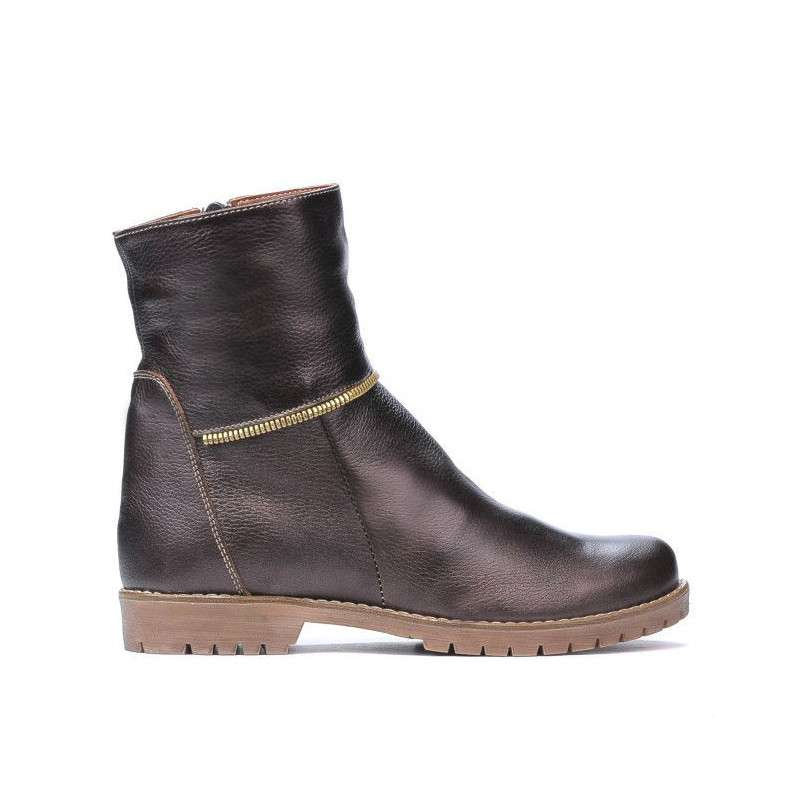 Damskie botki 3306 miedziane