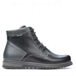 Buty męskie 497 czarne+szare