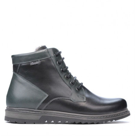 Buty męskie 497 czarne+szare