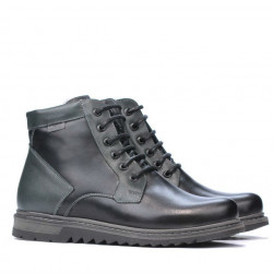 Buty męskie 497 czarne+szare