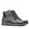 Buty męskie 497 czarne+szare