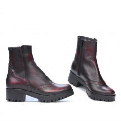 Damskie botki 3314 a czerwone