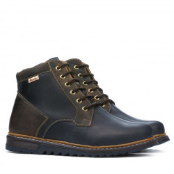 Buty męskie 497 tuxon indygo+brązowe