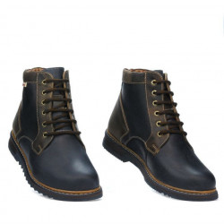Buty męskie 497 tuxon indygo+brązowe