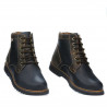 Buty męskie 497 tuxon indygo+brązowe