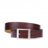 Damski pasek 02m croco bordowy