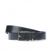 Pasek damski 02m dwukolorowy cs croco indygo+niebieski