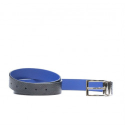 Pasek damski 02m dwukolorowy cs croco indygo+niebieski